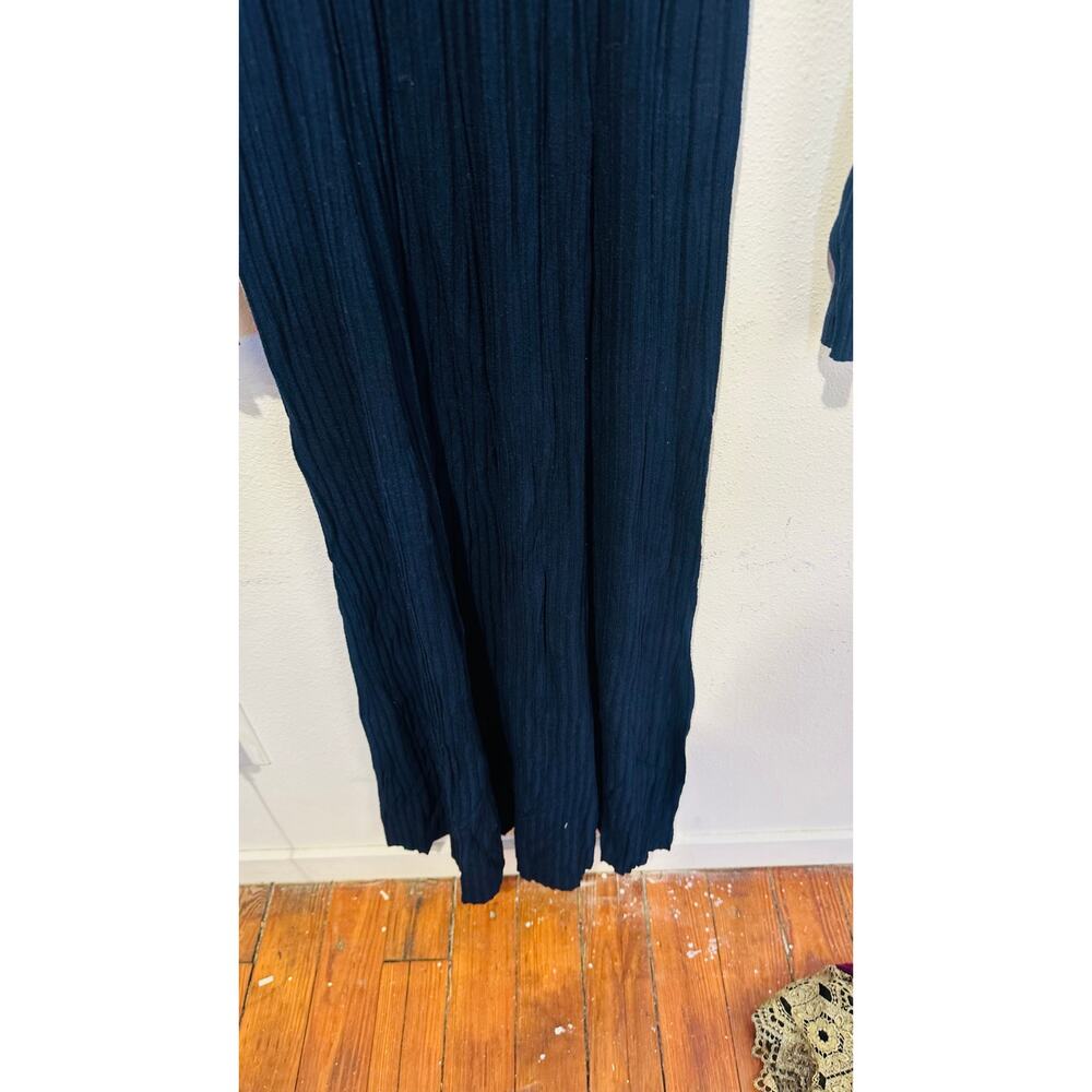 ANN MASHBURN Navy Blue Addie Long Sleeve Crew Neckline Sweater Dress sz Small - Picture 7 of 14
